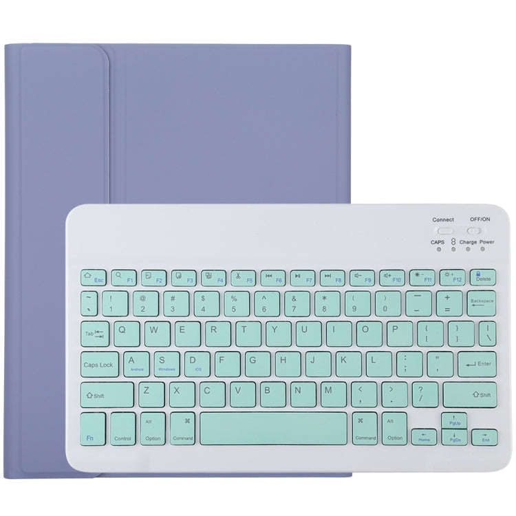 TG11B Detachable Bluetooth Green Keyboard + Microfiber Leather Tablet Case for iPad Pro 11 inch (...