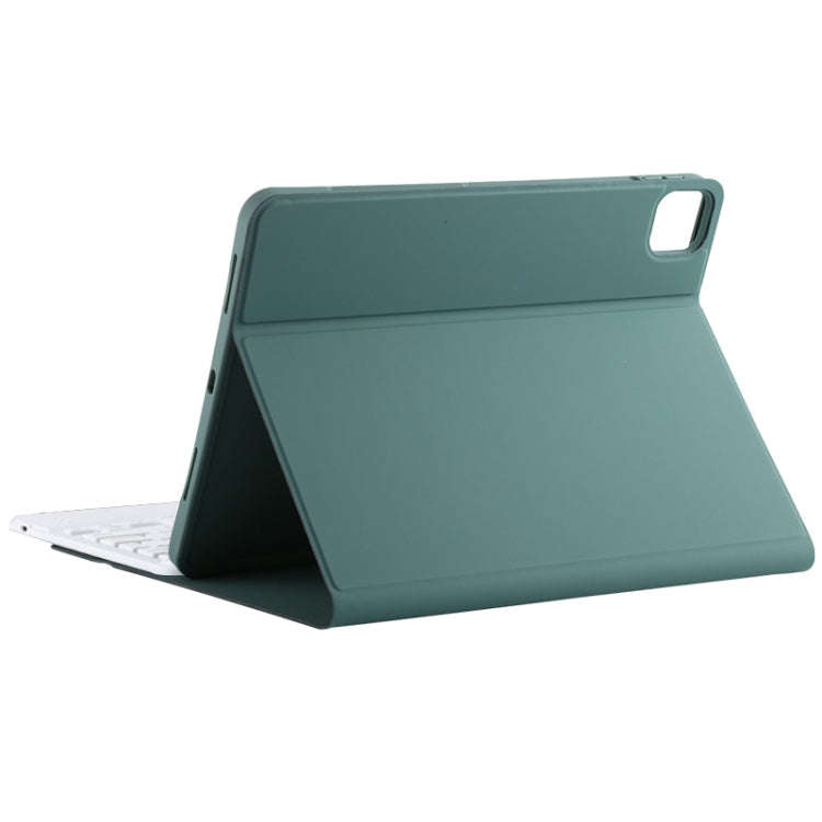 TG11BC Detachable Bluetooth White Keyboard Microfiber Leather Tablet Case for iPad Pro 11 inch (2...