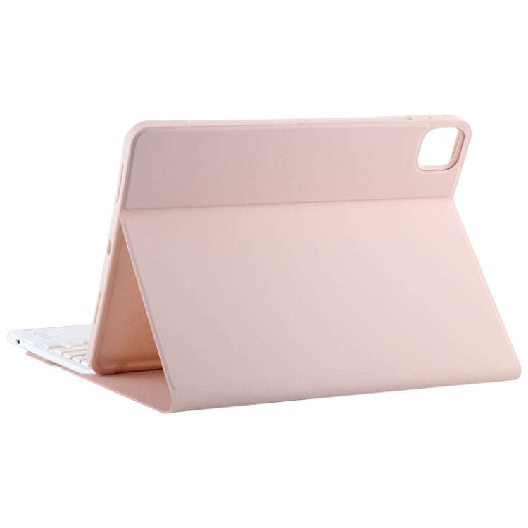 TG11BC Detachable Bluetooth Pink Keyboard Microfiber Leather Tablet Case for iPad Pro 11 inch (20...