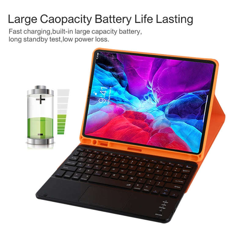 TG11BC Detachable Bluetooth Black Keyboard Microfiber Leather Tablet Case for iPad Pro 11 inch (2...