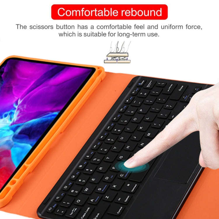 TG11BC Detachable Bluetooth Black Keyboard Microfiber Leather Tablet Case for iPad Pro 11 inch (2...