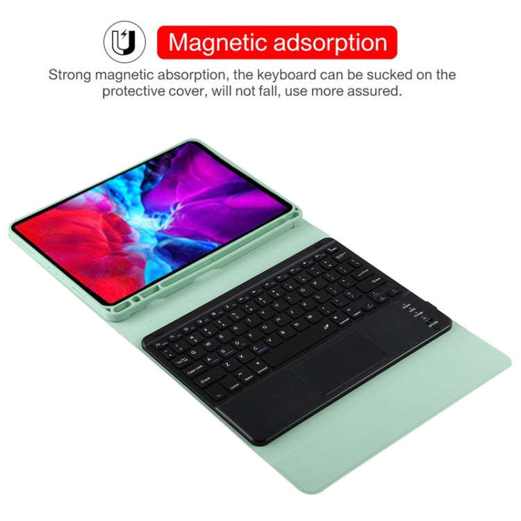 TG11BC Detachable Bluetooth Black Keyboard Microfiber Leather Tablet Case for iPad Pro 11 inch (2...