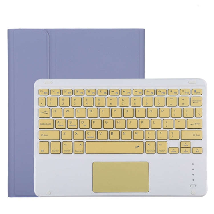 TG11BC Detachable Bluetooth Yellow Keyboard Microfiber Leather Tablet Case for iPad Pro 11 inch (...