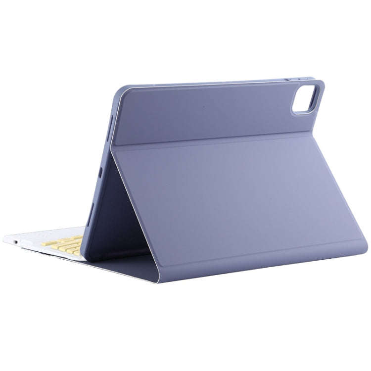 TG11BC Detachable Bluetooth Yellow Keyboard Microfiber Leather Tablet Case for iPad Pro 11 inch (...