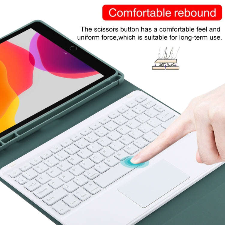 TG-102BCS Detachable Bluetooth White Keyboard + Microfiber Leather Tablet Case for iPad 10.2 inch...