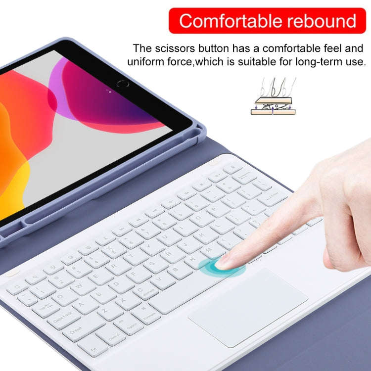 TG-102BCS Detachable Bluetooth White Keyboard + Microfiber Leather Tablet Case for iPad 10.2 inch...