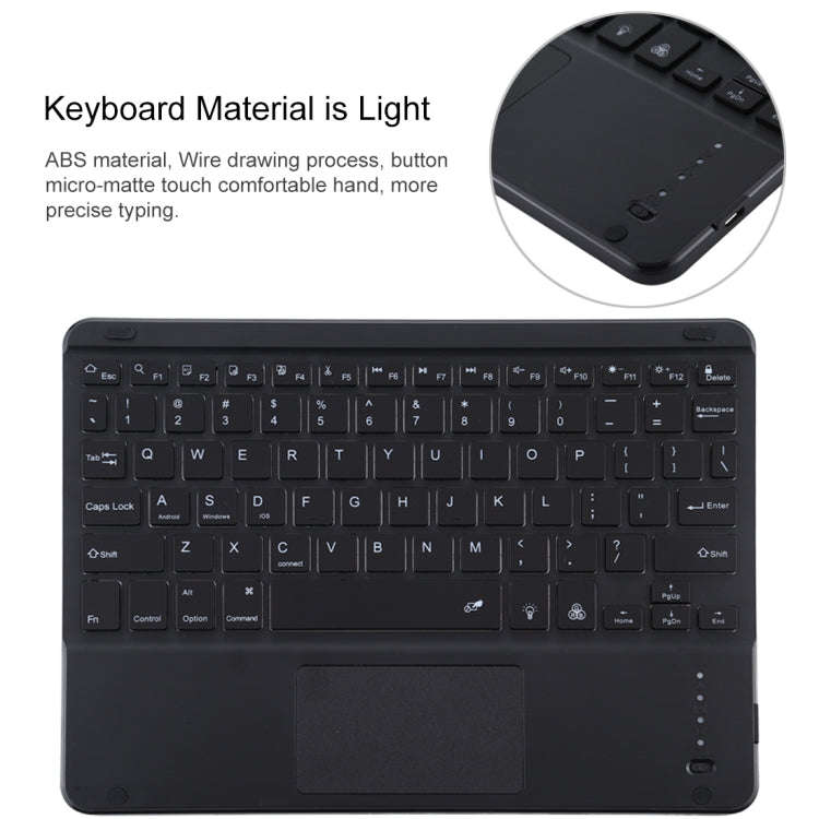 TG-102BCS Detachable Bluetooth Black Keyboard + Microfiber Leather Tablet Case for iPad 10.2 inch...