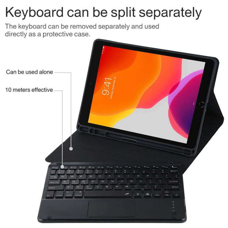 TG-102BCS Detachable Bluetooth Black Keyboard + Microfiber Leather Tablet Case for iPad 10.2 inch...