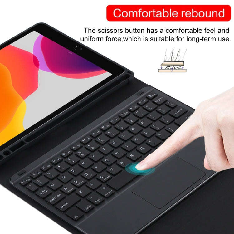 TG-102BCS Detachable Bluetooth Black Keyboard + Microfiber Leather Tablet Case for iPad 10.2 inch...