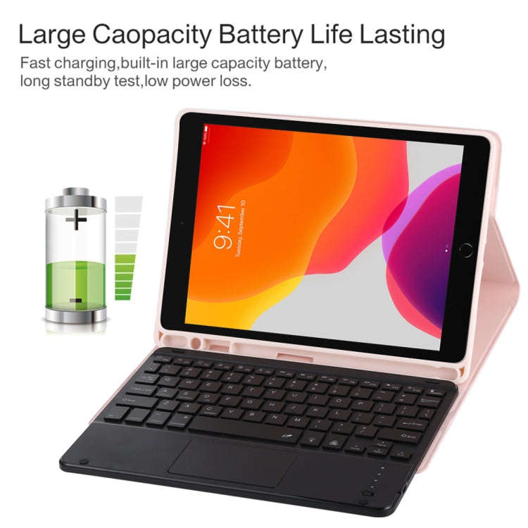 TG-102BCS Detachable Bluetooth Black Keyboard + Microfiber Leather Tablet Case for iPad 10.2 inch...