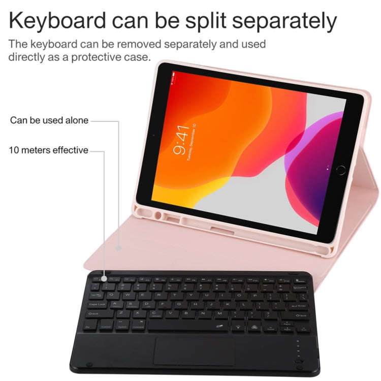 TG-102BCS Detachable Bluetooth Black Keyboard + Microfiber Leather Tablet Case for iPad 10.2 inch...