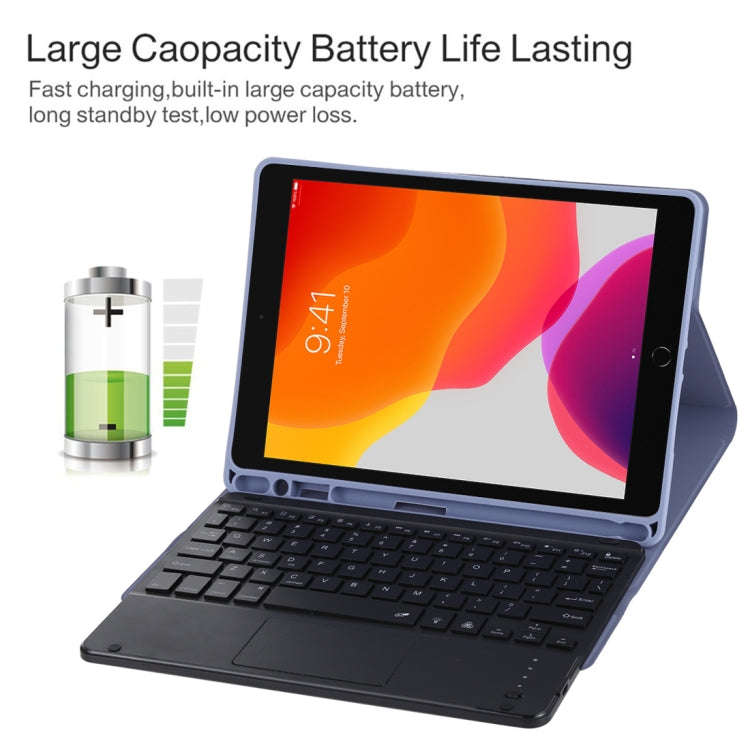 TG-102BCS Detachable Bluetooth Black Keyboard + Microfiber Leather Tablet Case for iPad 10.2 inch...