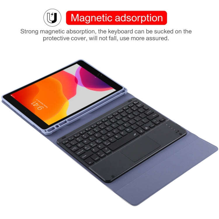 TG-102BCS Detachable Bluetooth Black Keyboard + Microfiber Leather Tablet Case for iPad 10.2 inch...
