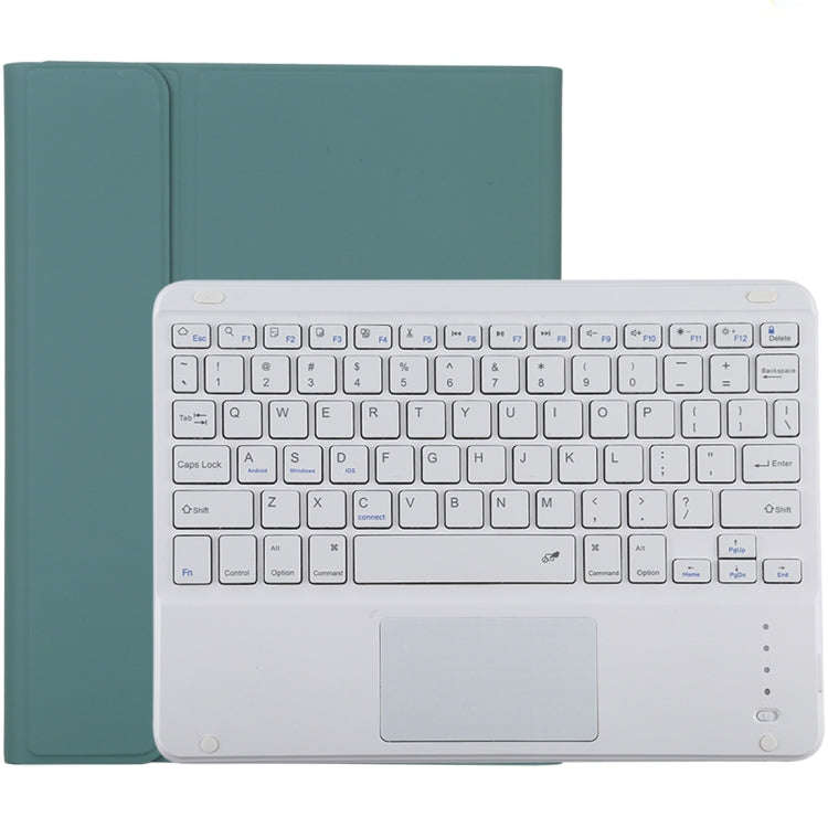 TG-102BC Detachable Bluetooth White Keyboard + Microfiber Leather Tablet Case for iPad 10.2 inch ...