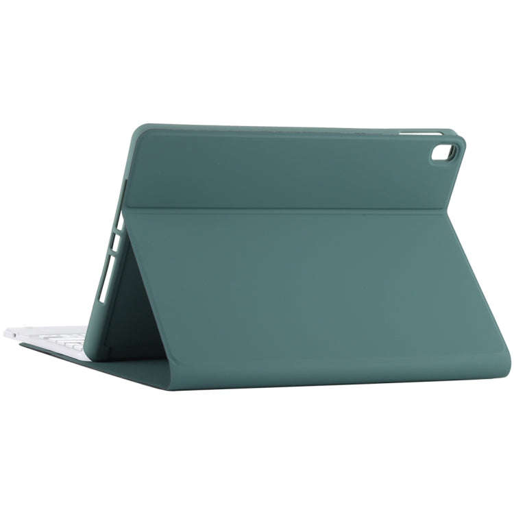 TG-102BC Detachable Bluetooth White Keyboard + Microfiber Leather Tablet Case for iPad 10.2 inch ...