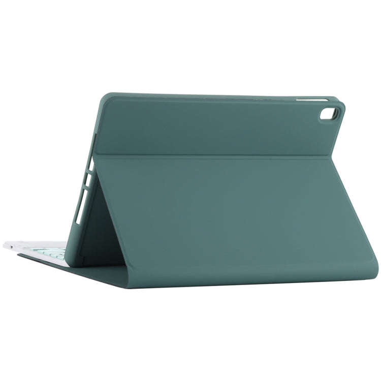 TG-102BC Detachable Bluetooth Green Keyboard + Microfiber Leather Tablet Case for iPad 10.2 inch ...