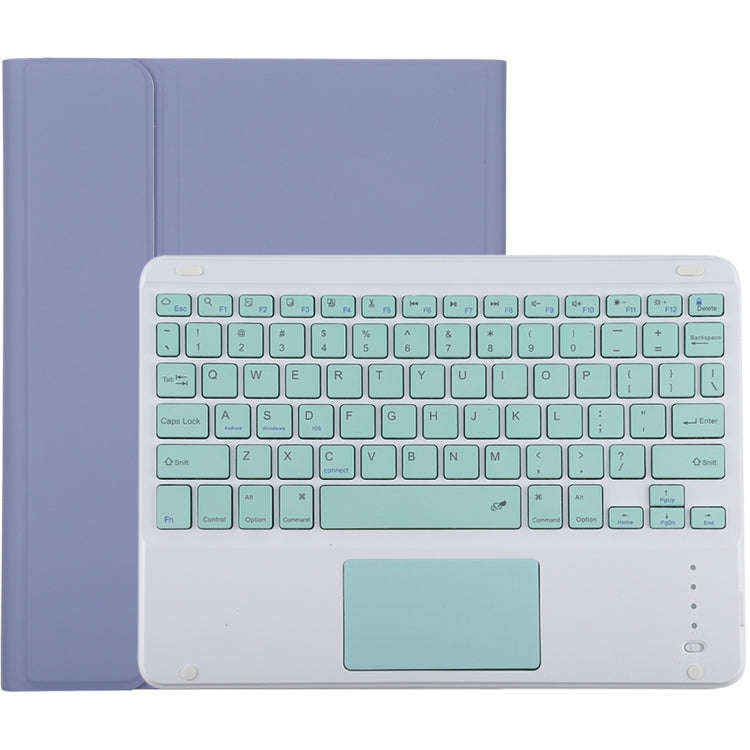 TG-102BC Detachable Bluetooth Green Keyboard + Microfiber Leather Tablet Case for iPad 10.2 inch ...