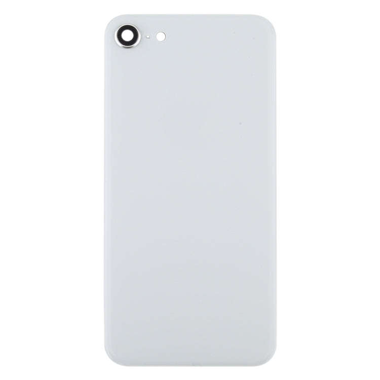 Glass Battery Back Cover with Camera Lens Cover for iPhone SE 2020(White)