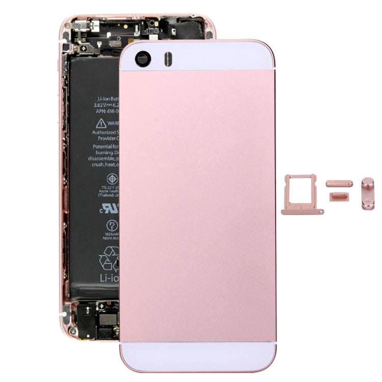5 in 1 for iPhone SE Original (Back Cover + Card Tray + Volume Control Key + Power Button + Mute ...