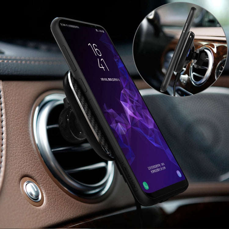 NILLKIN MC027 Car Air Outlet Vent Mount Clamp Holder 10W Fast Charging Qi Magnetic Wireless Charg...