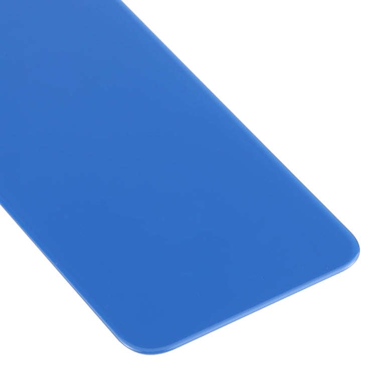 Easy Replacement Big Camera Hole Glass Back Battery Cover for iPhone X / XS(Blue)