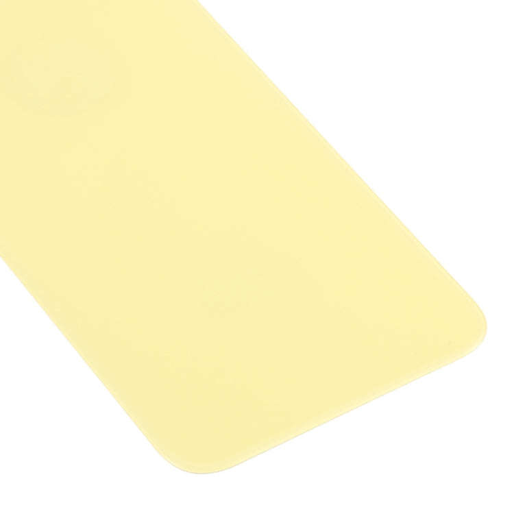 Easy Replacement Big Camera Hole Glass Back Battery Cover for iPhone X / XS(Yellow)