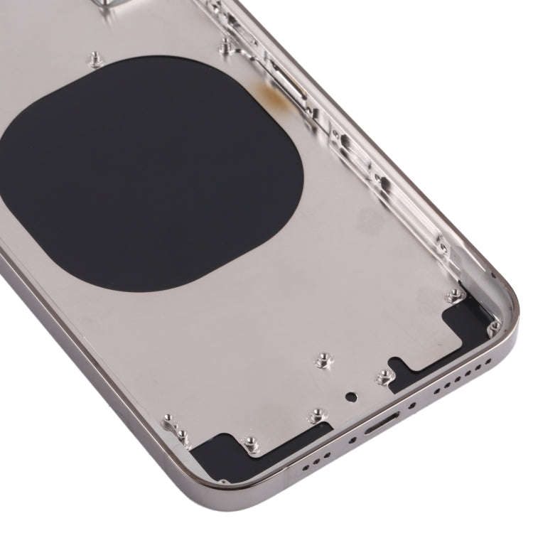 Back Housing Cover with Appearance Imitation of iP13 Pro for iPhone X(Black)