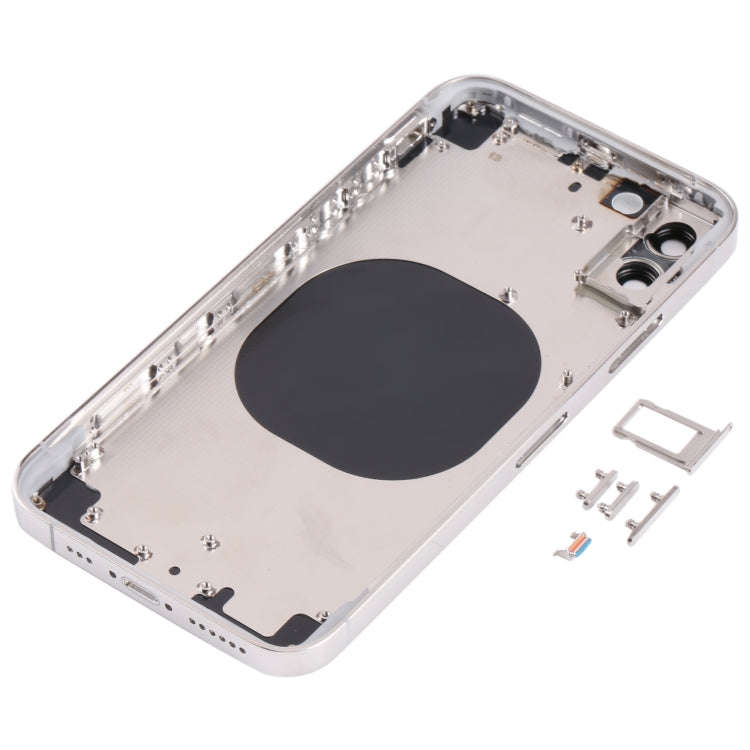 Back Housing Cover with Appearance Imitation of iP13 Pro for iPhone X(White)