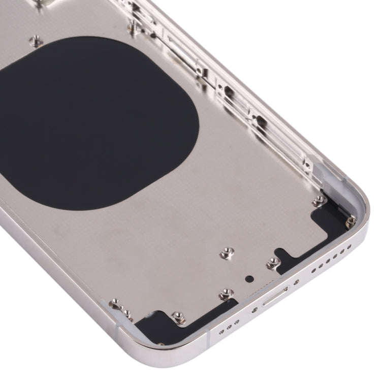 Back Housing Cover with Appearance Imitation of iP13 Pro for iPhone X(White)