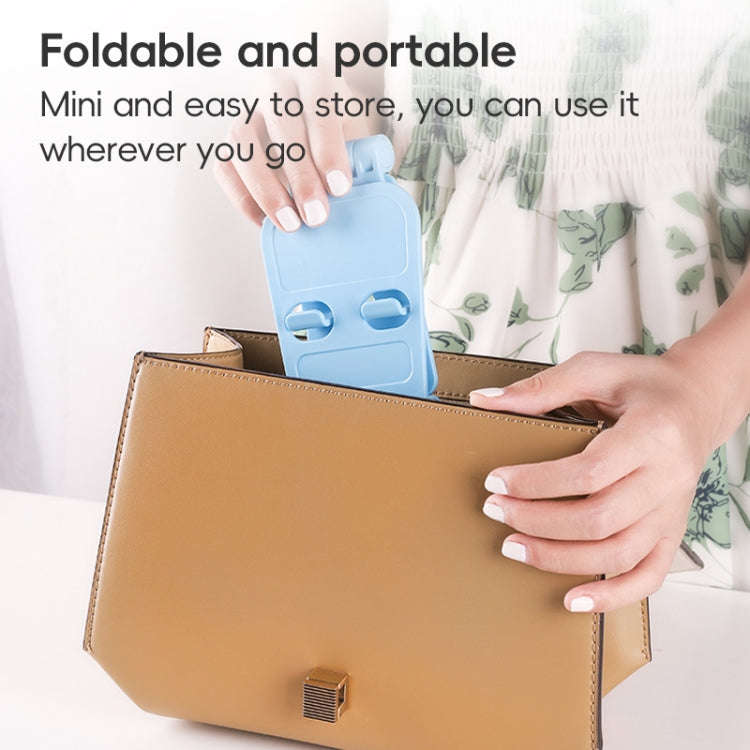 WQ-02 Foldable Creative Lazy Bracket Phone Holder (Blue)