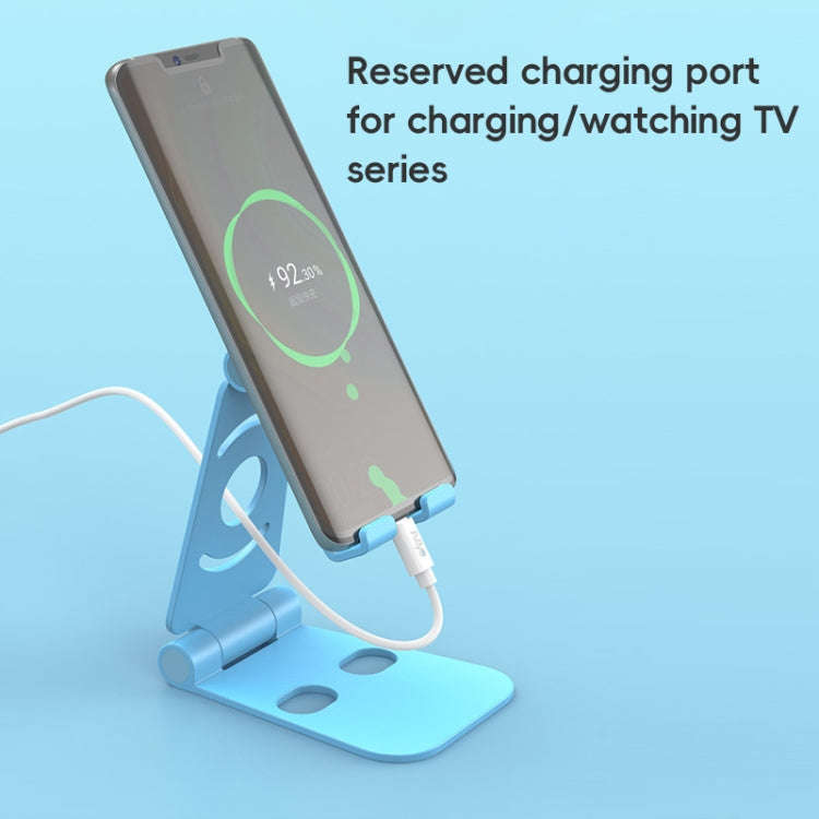 WQ-02 Foldable Creative Lazy Bracket Phone Holder (Blue)
