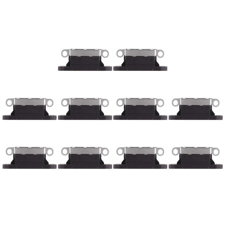10 PCS Charging Port Connector for iPhone X(Black)