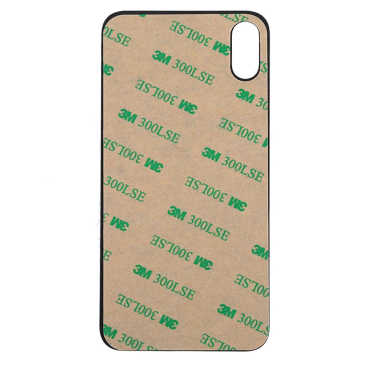 Glass Battery Back Cover for iPhone X(Black)