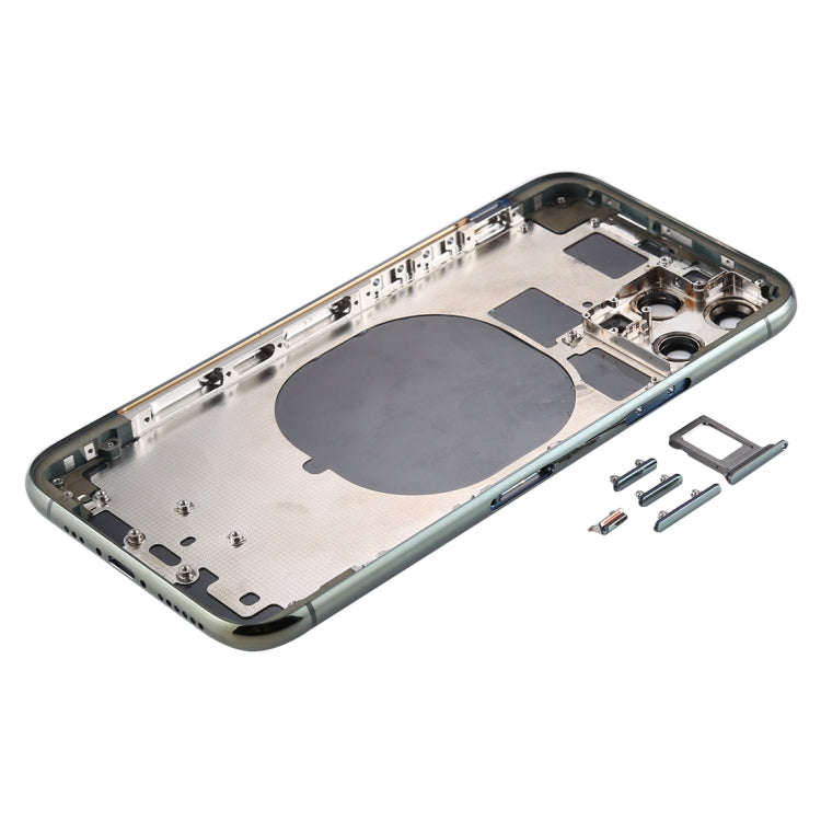 Back Housing Cover with SIM Card Tray & Side  keys & Camera Lens for iPhone 11 Pro Max(Green)