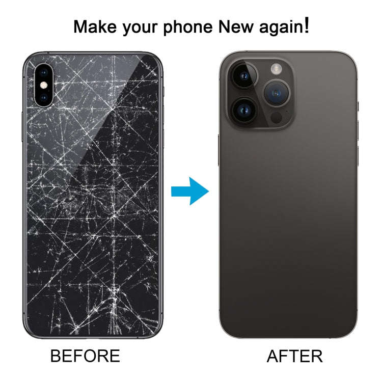Back Cover with Appearance Imitation of iP14 Pro Max for iPhone XS Max(Gold)