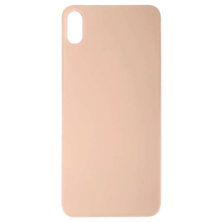 Easy Replacement Big Camera Hole Glass Back Battery Cover with Adhesive for iPhone XS Max(Gold)