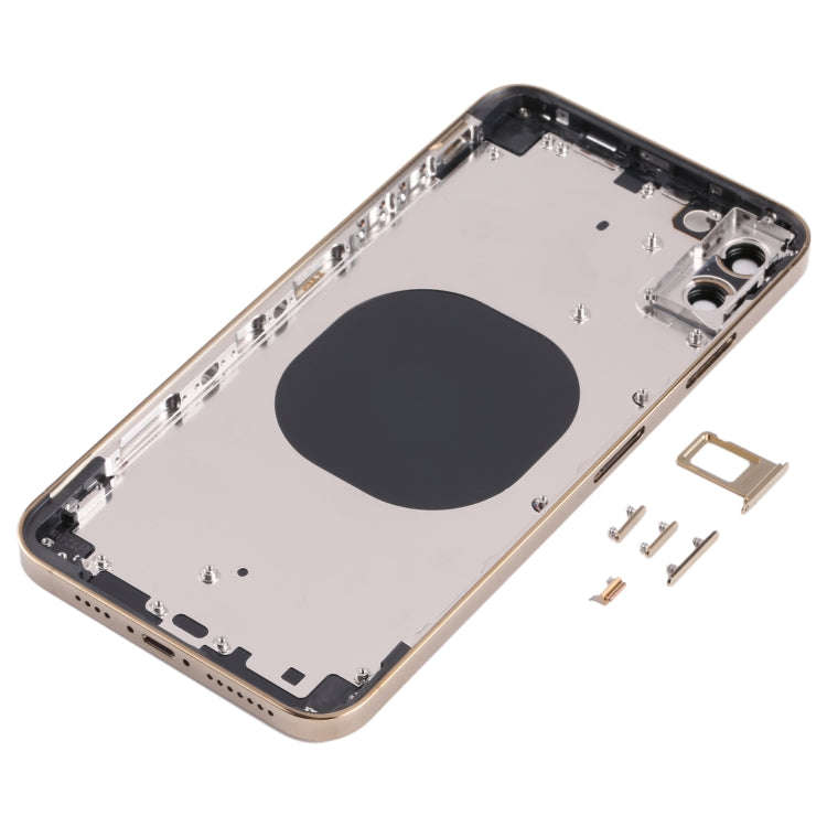 Back Housing Cover with Appearance Imitation of iP13 Pro Max for iPhone XS Max(Gold)