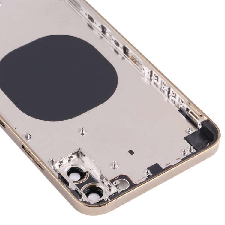 Back Housing Cover with Appearance Imitation of iP13 Pro Max for iPhone XS Max(Gold)