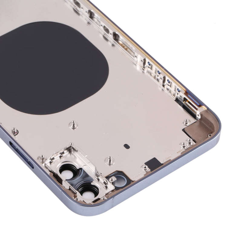 Back Housing Cover with Appearance Imitation of iP13 Pro Max for iPhone XS Max(Blue)