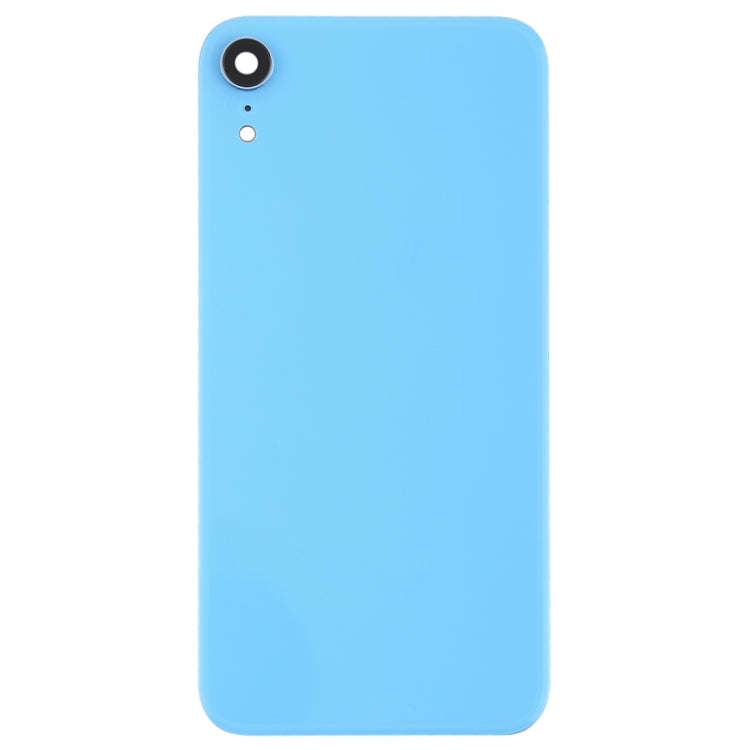 Battery Back Cover with Back Camera Bezel & Lens & Adhesive  for iPhone XR(Blue)