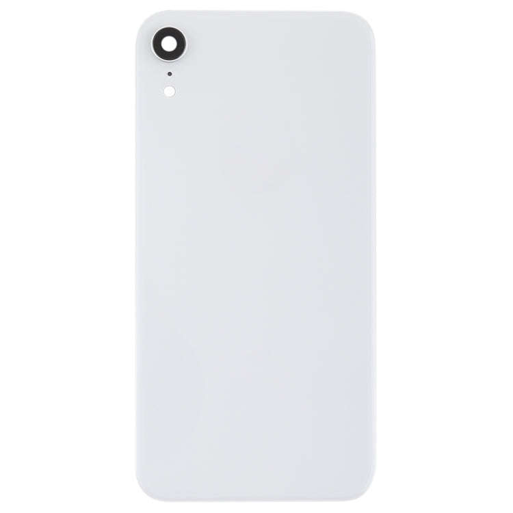 Battery Back Cover with Back Camera Bezel & Lens & Adhesive  for iPhone XR(White)