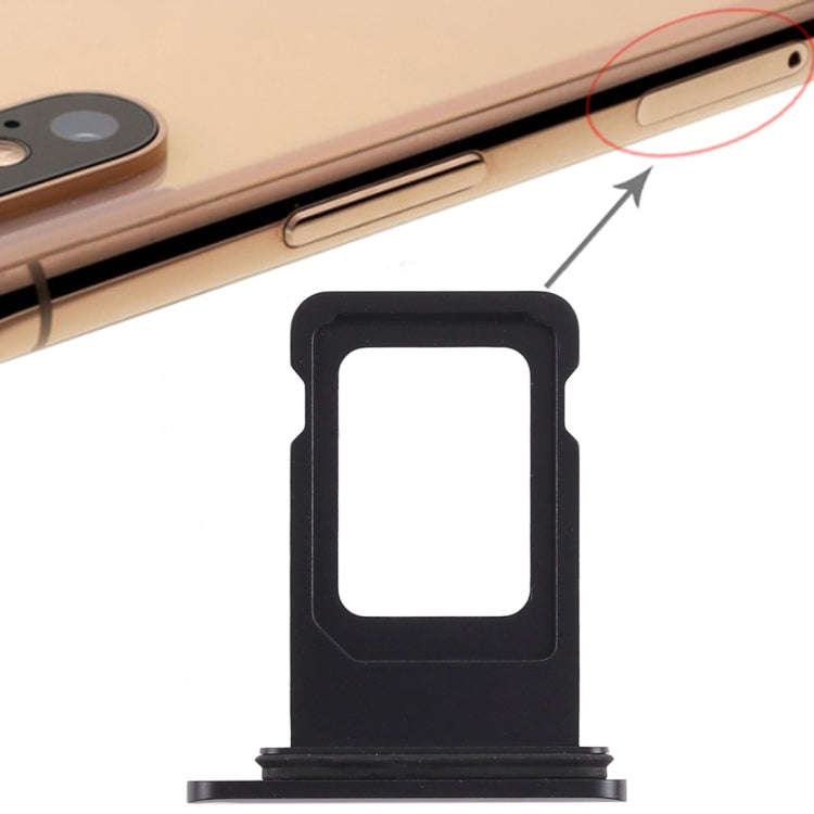 SIM Card Tray for iPhone XR (Single SIM Card)(Black)