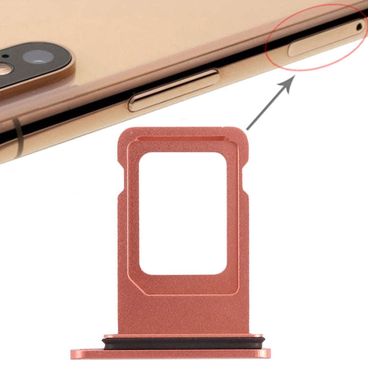 Double SIM Card Tray for iPhone XR (Double SIM Card)(Rose Gold)
