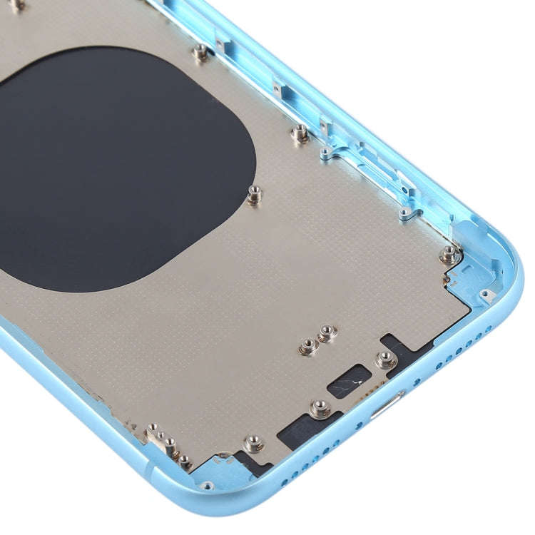 Back Housing Cover with Camera Lens & SIM Card Tray & Side Keys for iPhone XR(Blue)