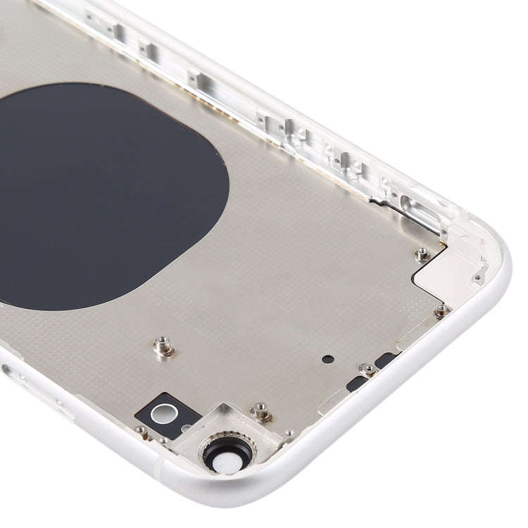 Back Housing Cover with Camera Lens & SIM Card Tray & Side Keys for iPhone XR(White)