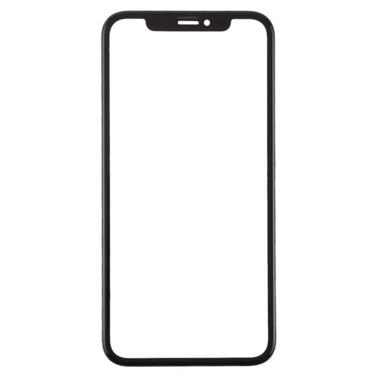 Front Screen Outer Glass Lens with Frame + OCA Optically Clear Adhesive for iPhone XR(Black)