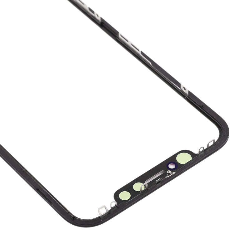 Front Screen Outer Glass Lens with Frame + OCA Optically Clear Adhesive for iPhone XR(Black)