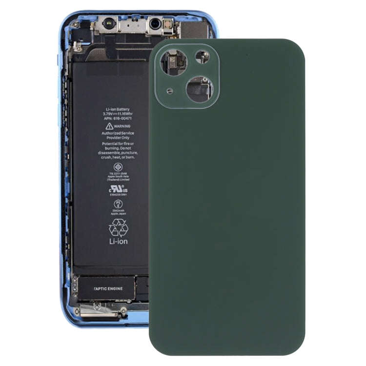 Glass Back Cover with Appearance Imitation of iP13 for iPhone XR(Green)