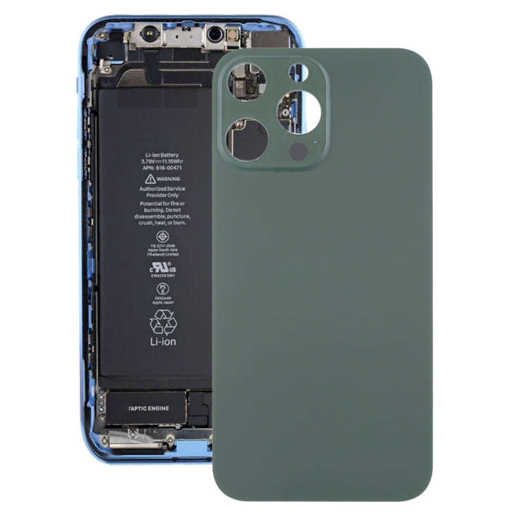 Glass Back Cover with Appearance Imitation of iP13 Pro for iPhone XR(Green)