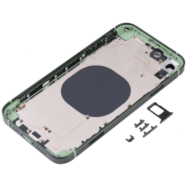 Frosted Frame Back Housing Cover with Appearance Imitation of iP13 Pro for iPhone XR(Green)